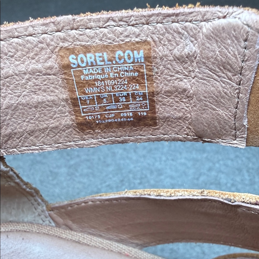 Sorel Women's Tan Gladiator Sandals - Picture 2 of 8